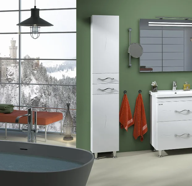 Пенал Sanwerk "Мигдаль" 35 білий, правий