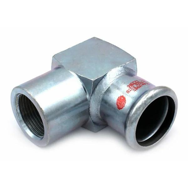 Коліно прес оцинковка RM Steel Pres Ø 28×1/2" внтутрення резьба
