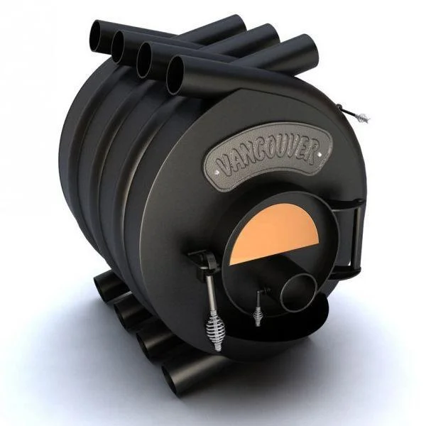 Печь булерьян Новаслав Vancouver Тип "01" C11 - 11,0 кВт (стекло 240хR120)