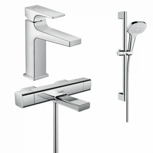 Набір змішувачів для ванни 3 в 1 Hansgrohe 157742020 (15774000, 32507000, 26582400)