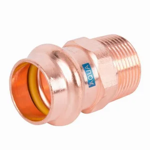 Муфта пресс медная RM Aespres Uniko Ø 28×1-1/4" наружная резьба