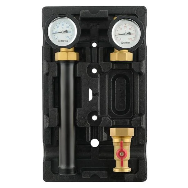Насосна група Raftec Ø 1"×1-1/2", прямий контур, код. RPMGG05