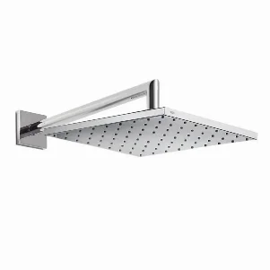 Верхній стельовий душ Tres Full 250х250 мм, 1jet, настінний кронштейн круглий