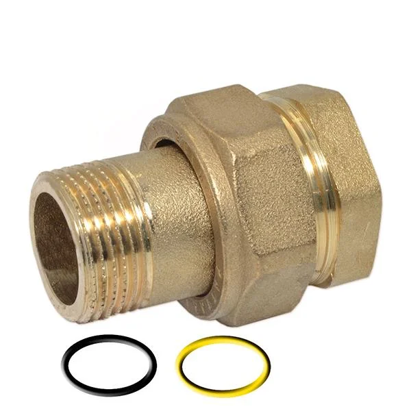 Сгон американка прямая латунная Pattaroni Ø 3/8" внутр.- наруж. резьба (под конус)