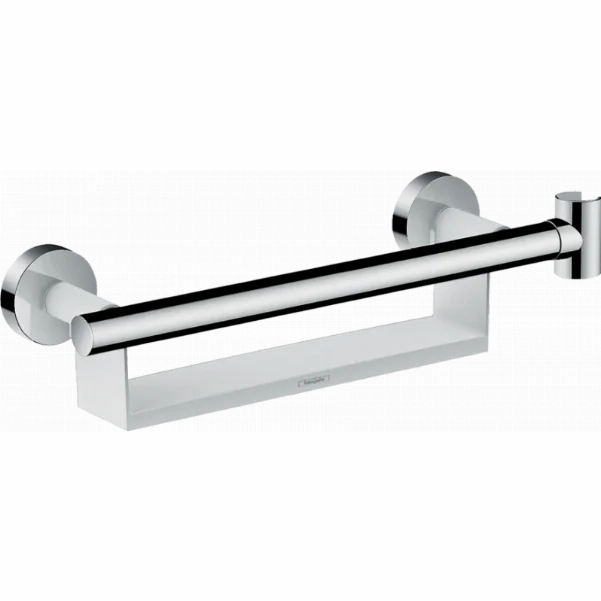 Поручень з полицею Hansgrohe Unica Comfort, колір: білий хром