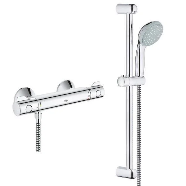 Змішувач-термостат для душу Grohe Grohtherm 800, з душовим гарнітуром