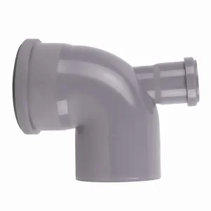 Колено канализационное Reiger Triple Safe Ø 110/87°×50/180° отвод назад