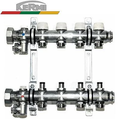Коллектор KERMI xnet FX 9 контуров без расходомера