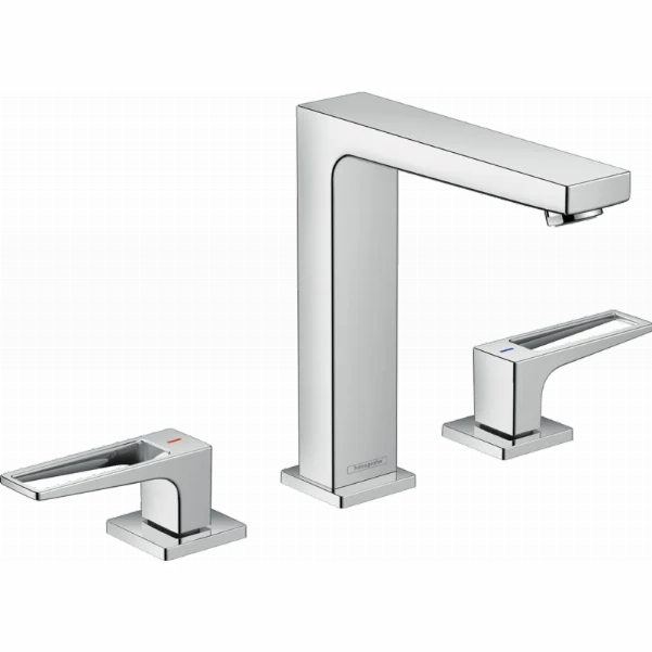 Смеситель Hansgrohe Metropol для раковины на 3 отверстия, со сливным клапаном 74515000