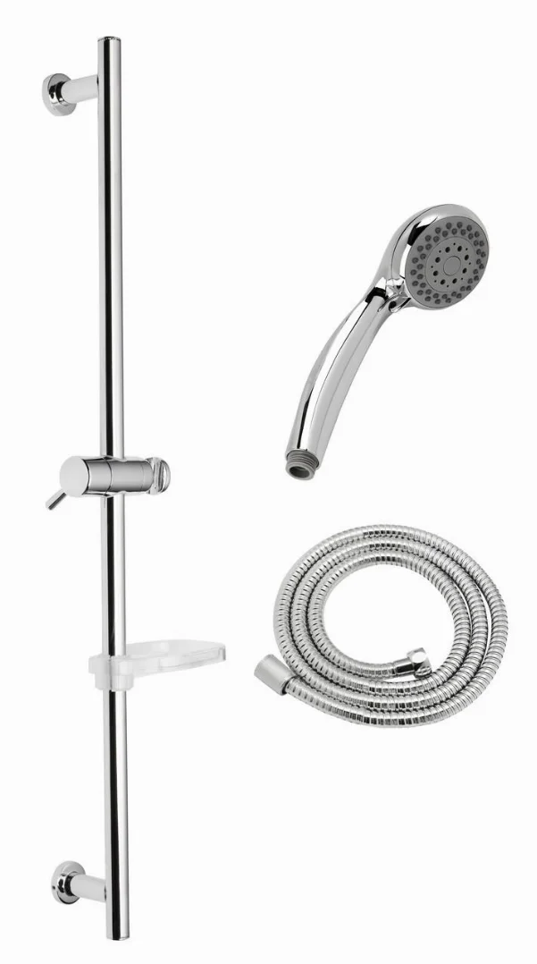 Душовий гарнітур зі штангою GENEBRE Ge2 GE17MET (DXE245+1001356000+163945)