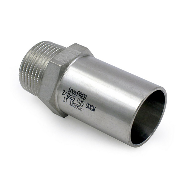 Штуцер пресс нержавейка RM Inox PRES Ø 15×1/2" наружная резьба