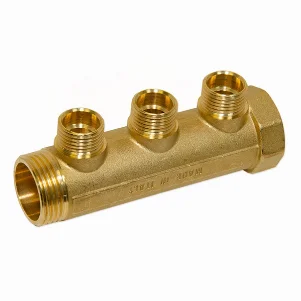 Колектор латунний Bianchi Ø 1"×1/2" - 3 контури, I=36 мм