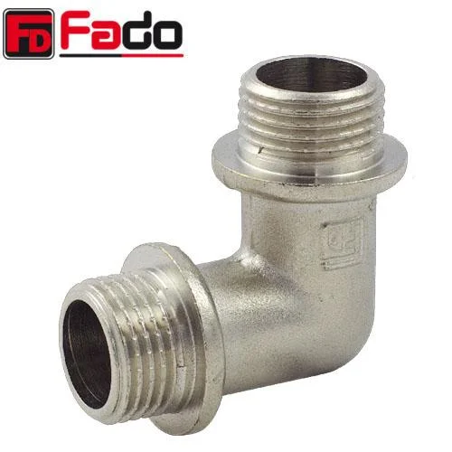Уголок латунный FADO Fit Nickel Ø 1/2" наружная резьба
