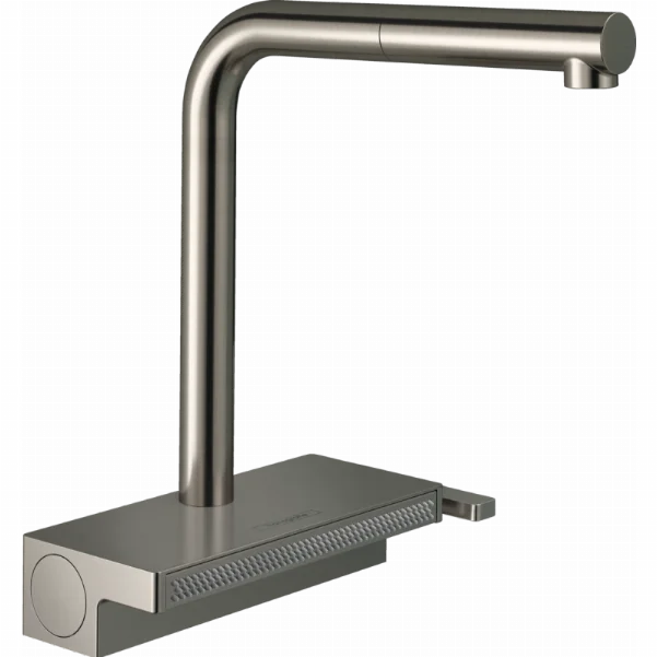 Смеситель Hansgrohe Aquno Select M81 для кухонной мойки с выдвижным душем, под сталь 73836800