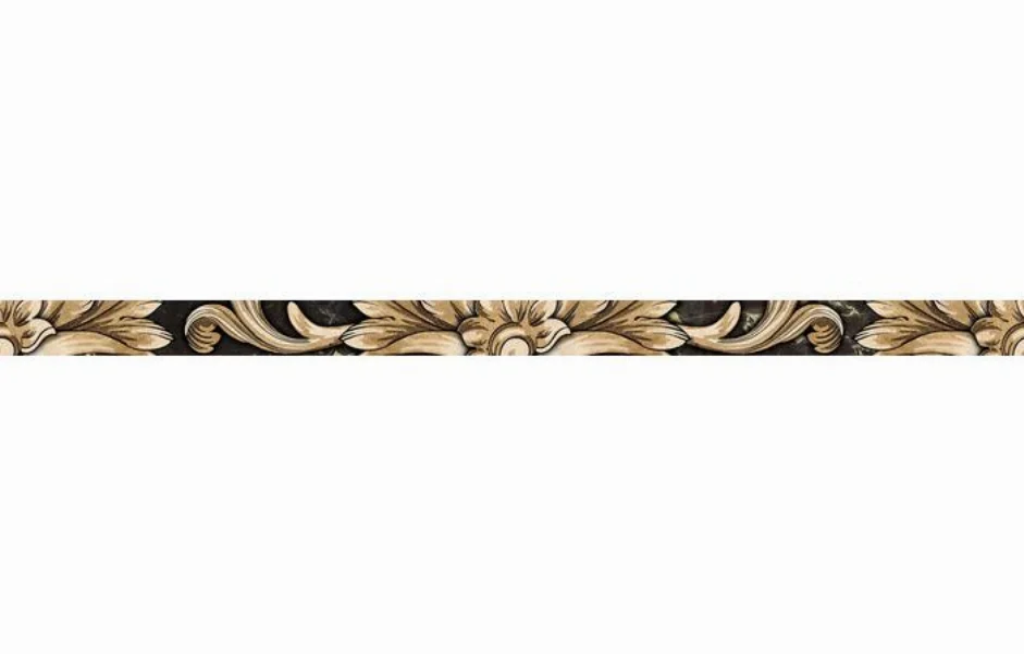 Фриз Saint Laurent Чёрный 30x600x9 Golden Tile