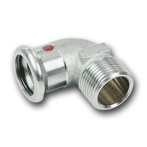 Кут прес оцинковка Sanha Therm 90° Ø 15×1/2" Ввр-ЗР. (код. 24092g)