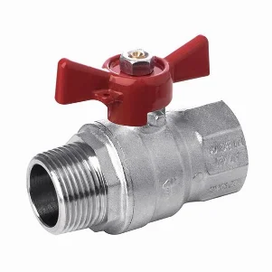 Кран кульовий посиленний Bonomi Missouri PN40 Ø 1/2" внутр.- зовн. різьба "метелик"