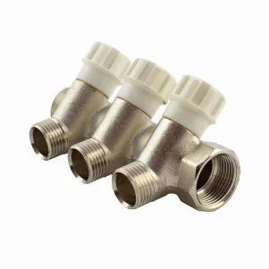 Коллектор вентильный Fado Ø 3/4"×1/2" - 2 выхода