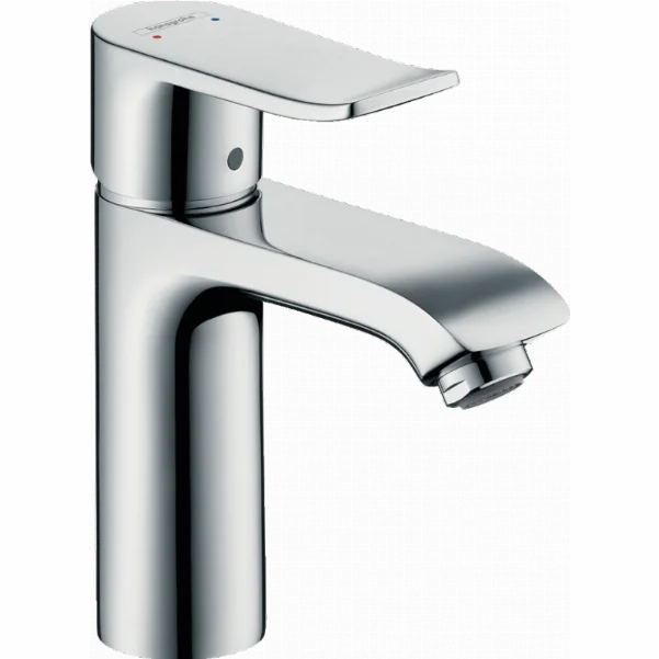 Смеситель Hansgrohe Metris для раковины со средним изливом и сливным гарнитуром, хром 31080000