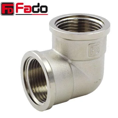 Коліно латунне FADO Fit Nickel Ø 1/2" внутрішня різьба