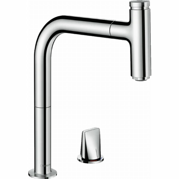 Смеситель Hansgrohe Metris Select M71 для кухонной мойки, хром 73804000