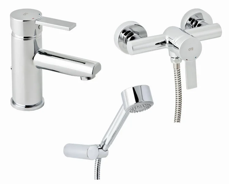 Набір змішувачів для душу без штанги GENEBRE Tau2 03TA2-shower (65135294566 + 65110294566)