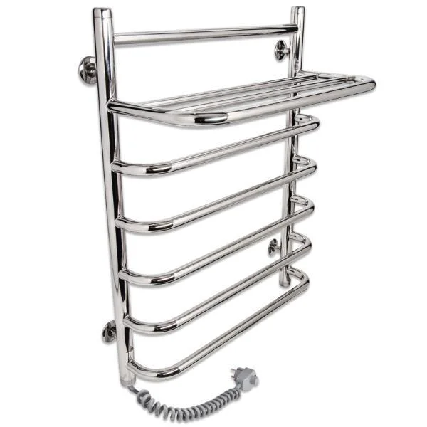 Полотенцесушитель Laris Стандарт Е П7 с полкой 500x660 подключение: левое