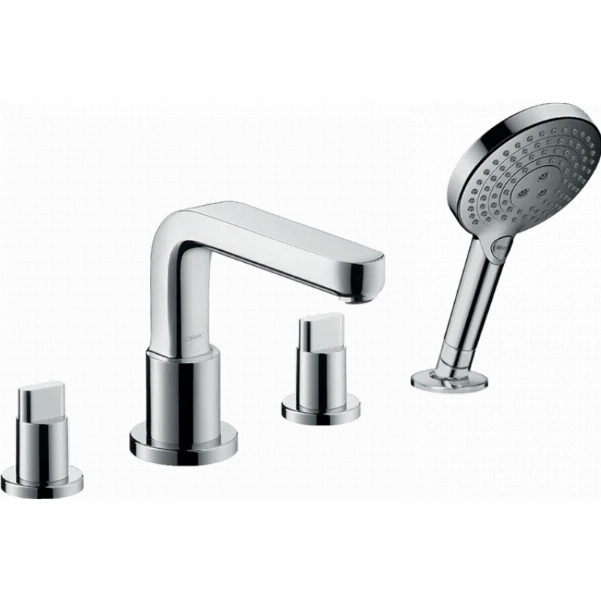 Смеситель Hansgrohe Metris S на борт ванны с ручным душем 31443000
