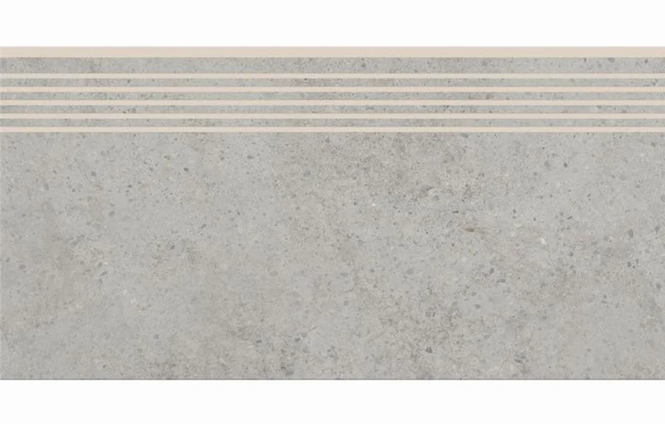 Ступень прямая HIGHBROOK LIGHT GREY STEPTREAD 298х598x9 Cersanit
