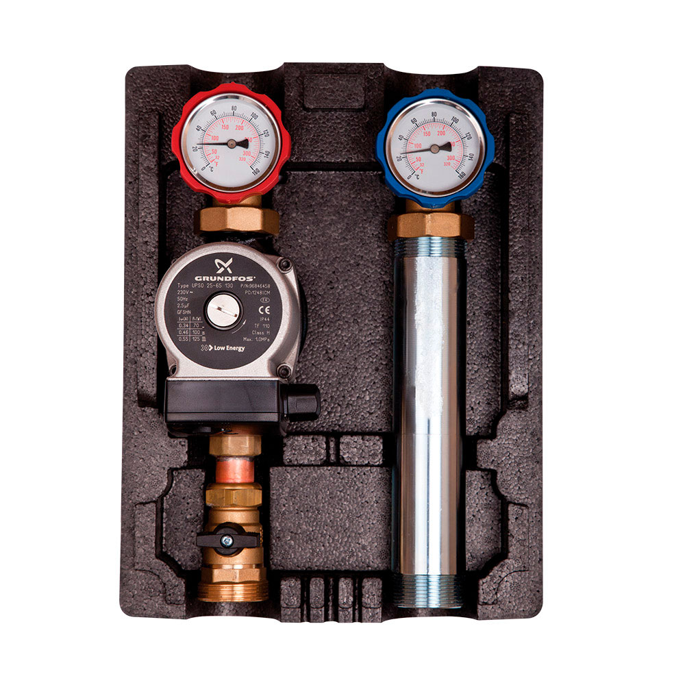 Насосна група з фіксованою регулюванням ICMA 1-1/2"x1" без насоса