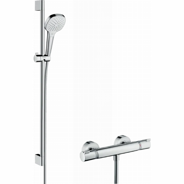 Душевой набор Croma Select E Vario/Ecostat Comfort Combi 0,90 м, белый/хром 27082400