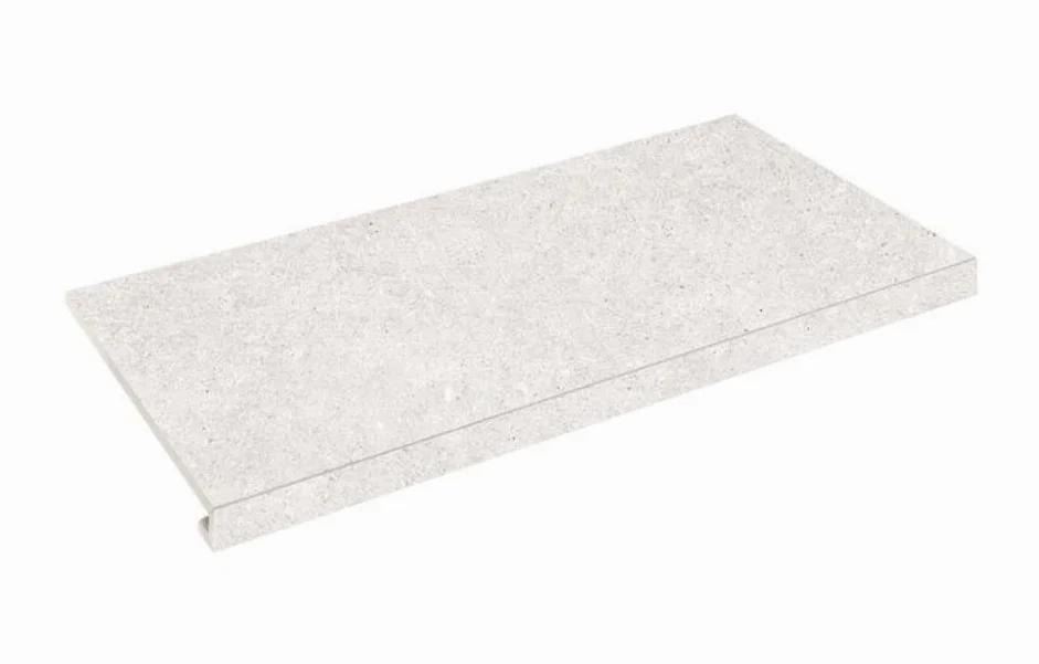 Ступень прямая с капиносом SZRXRM1BRR CONCRETE Bianco 345-35x600x9,2 Zeus Ceramica