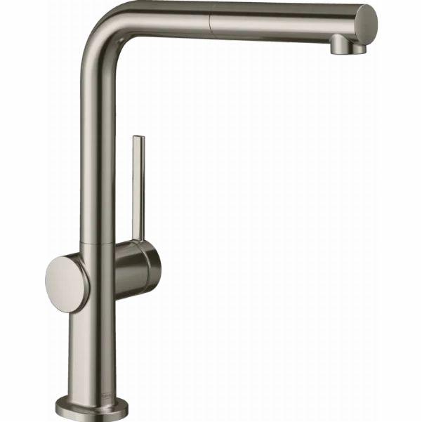 Смеситель для кухонной мойки Hansgrohe Talis M54 с выдвижным душем, под сталь