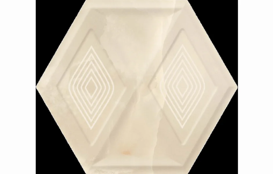 Плитка настенная Illusion Beige Heksagon STR 171x198x9 Paradyz