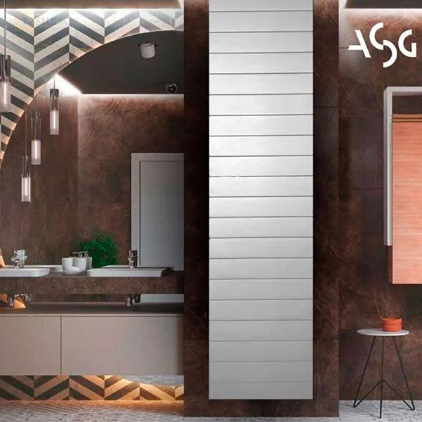 Биметаллический дизайнерский радиатор ASG Design White 300×1600/100 мм