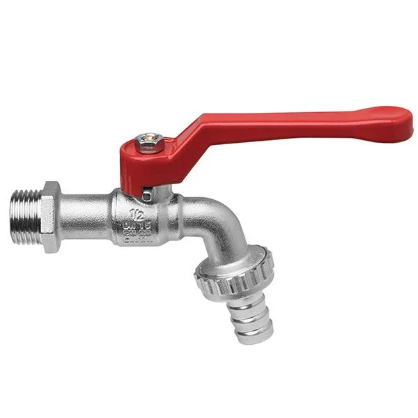 Кран поливу кульовий Bonomi Arno Ø 1" зі штуцером "алюмінієва ручка"