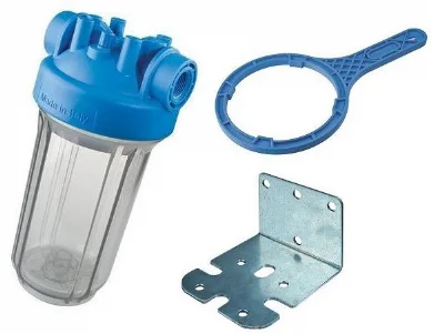 Фильтр магистральный Atlas Filtri 20" DP BIG Ø 1-1/2" IN (TS прозрачный корпус) KIT