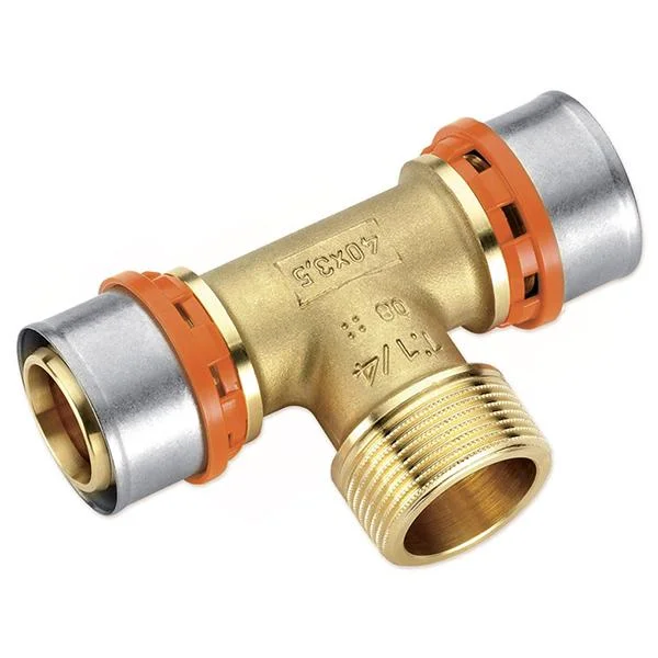 Тройник пресс с наружной резьбой Bonomi Ø 40×1-1/4"×40 мм