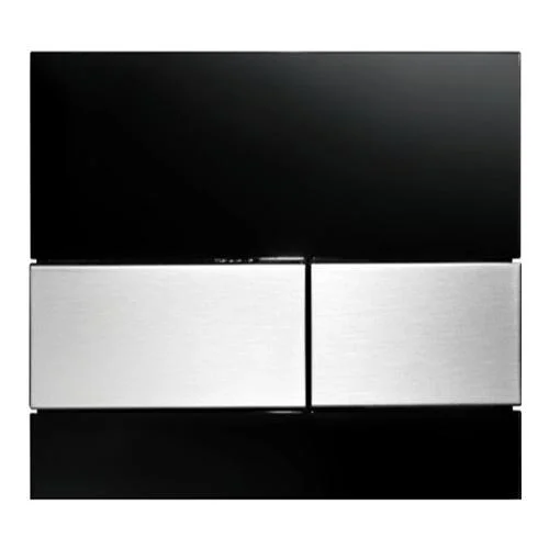 Кнопка-клавіша TECEsquare скляна чорна/хром глянцевий клавіші