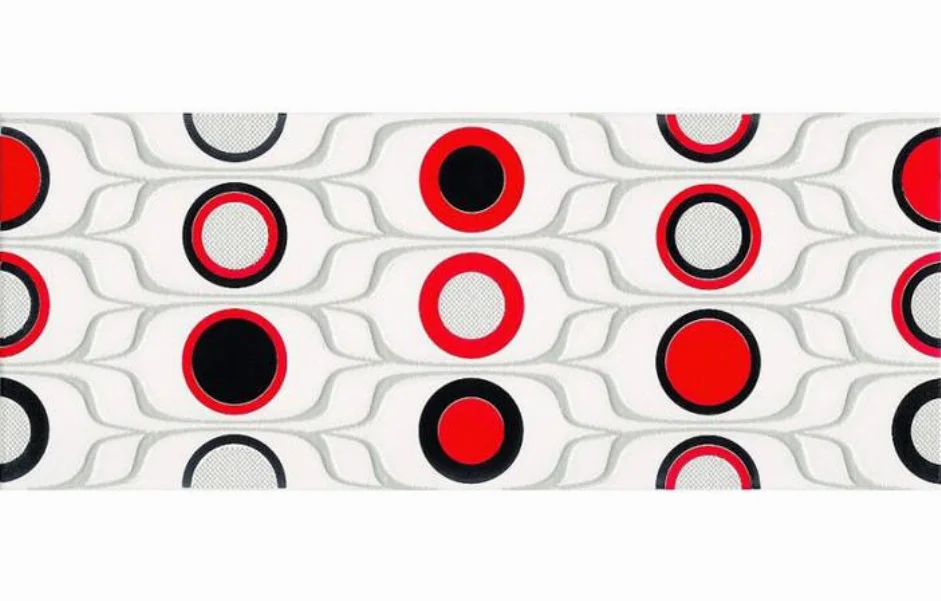 Декор Red Circles Inserto 200x500x9 Konskie