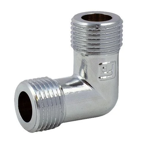 Коліно латунне FADO Fit Chrome Ø 1/2" зовнішня різьба