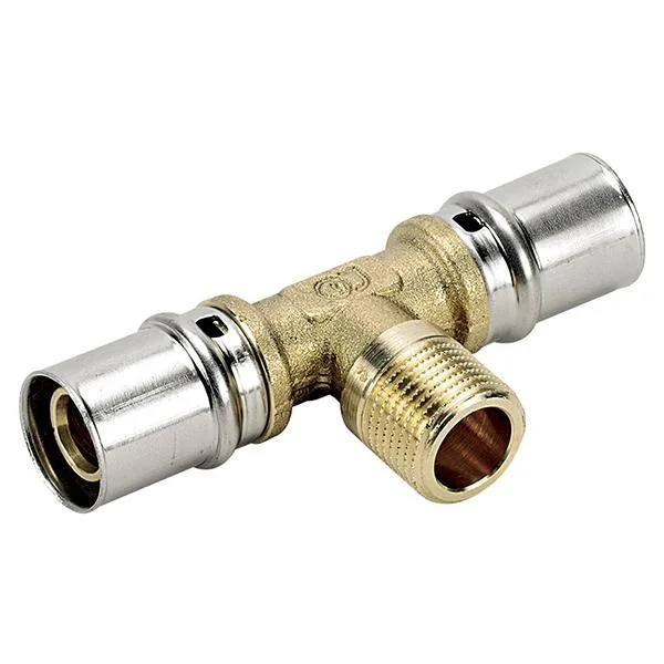 Тройник пресс с наружной резьбой Bonomi Ø 26×3/4"×26 мм