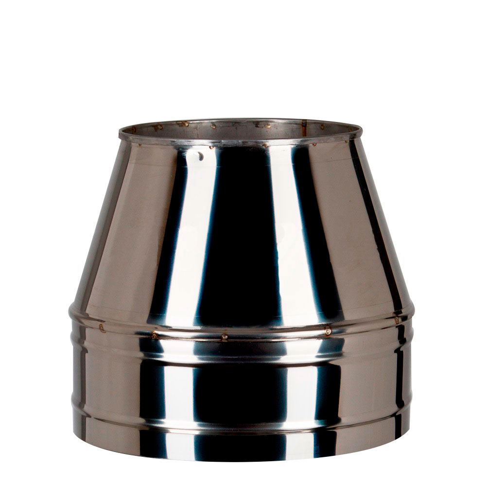 Конус для дымохода сэндвич Ø 230/300 мм (нерж.- оцинк. сталь 1,0 мм AISI)