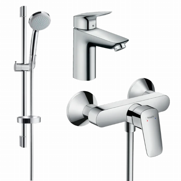 Набор смесителей для душа 3 в 1 Hansgrohe Logis 71600111 (71100000, 27772000, 71600000)