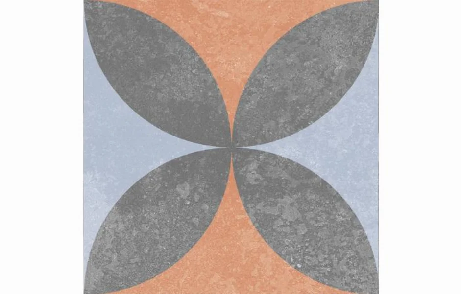 Плитка керамогранитная Ethno №18 микс 186x186x8 Golden Tile