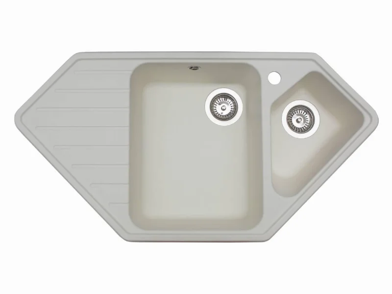 Кухонная мойка Miraggio Tirion 963×493 мм, цвет: белый