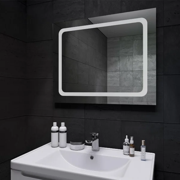 Дзеркало Sanwerk ЛАВА "Хелла" 70x65, з LED підсвічуванням