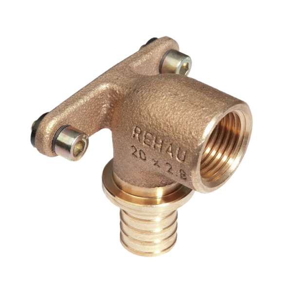 Угол настенный короткий Rehau Rautitan RX+ Ø 16×1/2"