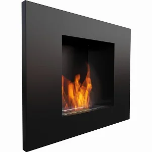 Біокамін Kratki QUAT/CZARNY/HORIZONTAL (горизонтально, чорний колір)