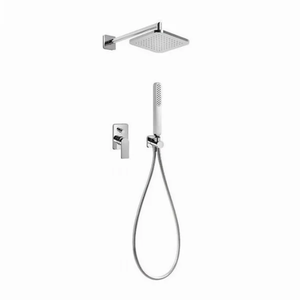 Душова система Loft Tres Colors, настінний душ 220х220, хром